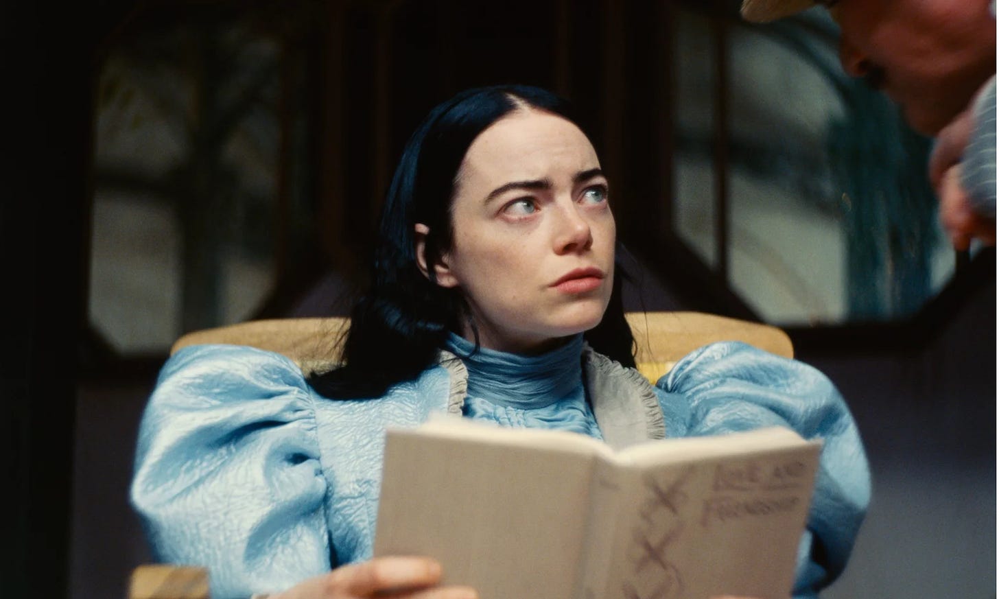 White woman reading a book