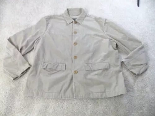 Vintage Banana Republic Overshirt Jacket Mens XL Corduroy Beige Y2K - Picture 1 of 9