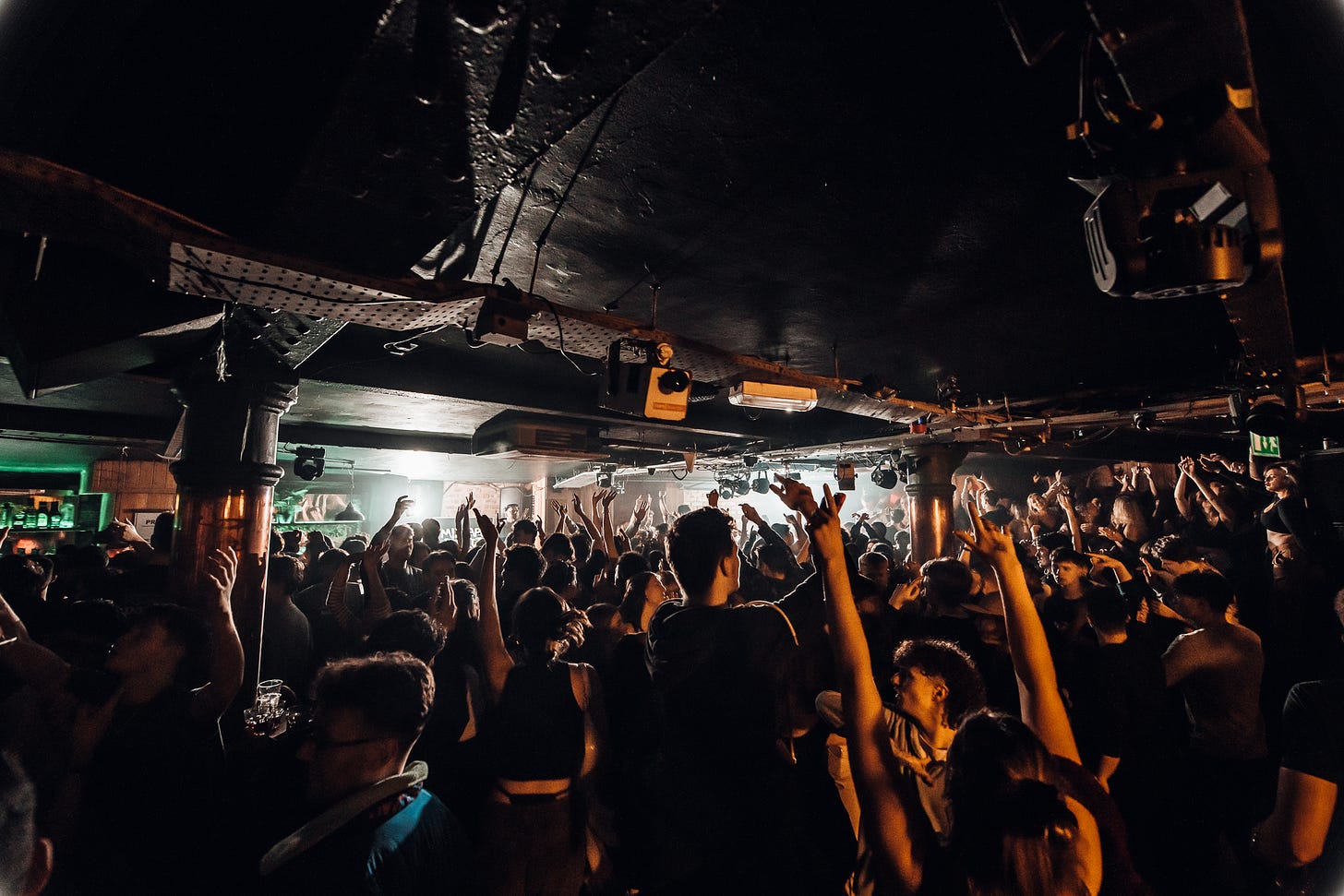 A crowd enjoying a live event inside The HiFi Club in Leeds