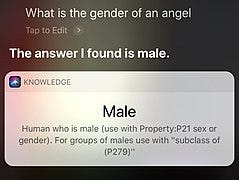 File:Siri answers 'what is the gender of an angel?'.jpg