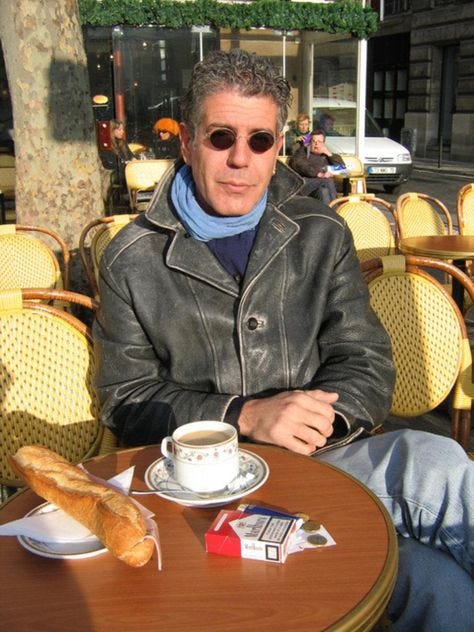 Anthony Bourdain...So New York but yet with a very French attitude ...