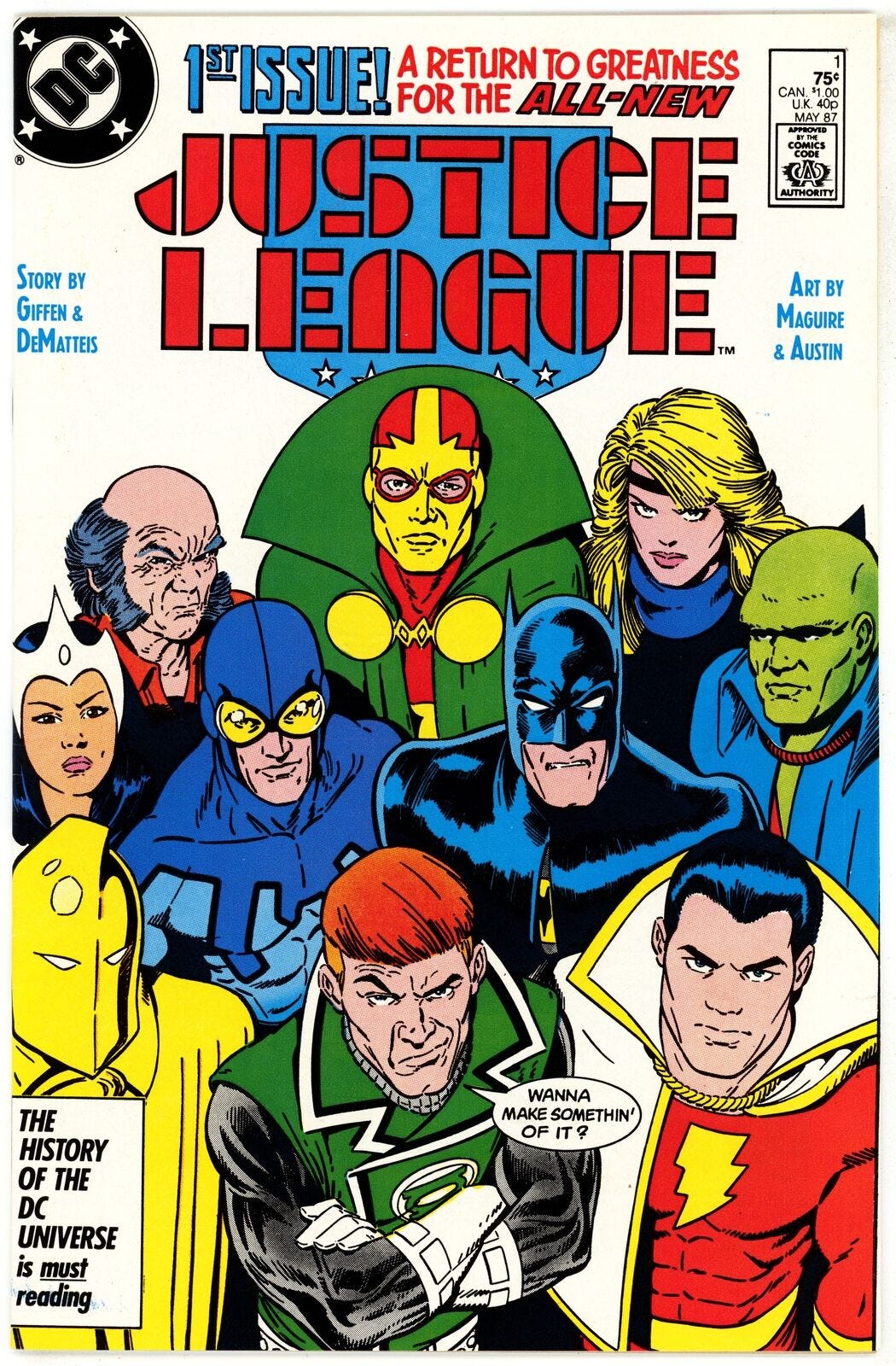 Justice League (1987) #1 NM- First Appearance of Maxwell Lord - Picture 1 of 2