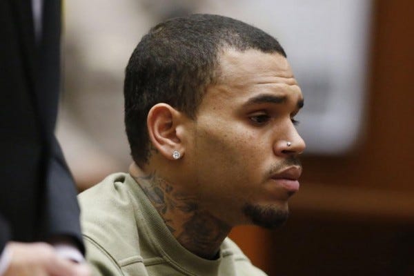 chris brown probation revoked after club shooting images