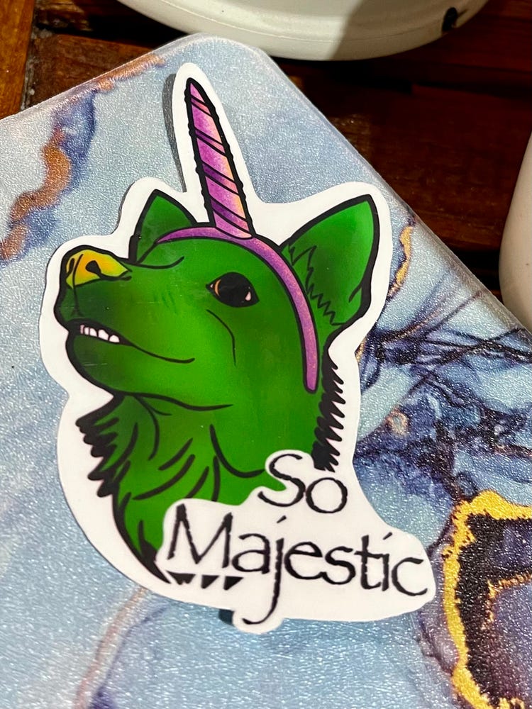 Unicorn Chihuahua sticker