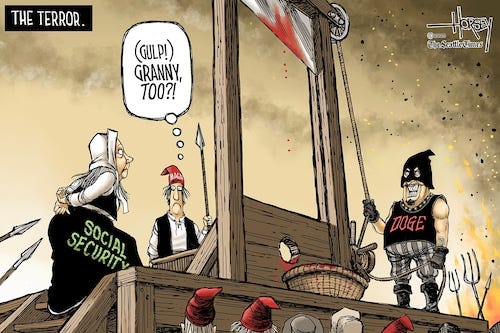 Government workers, Musk and Schumer under fire: Editorial cartoons for  March 23, 2025 - syracuse.com