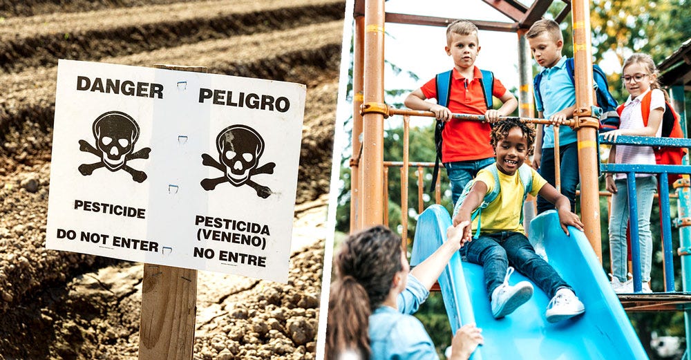 california farms schools pesticides