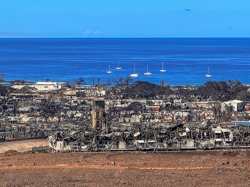 File:Maui community of Lahaina burned by wildfire - 53119800690.jpg