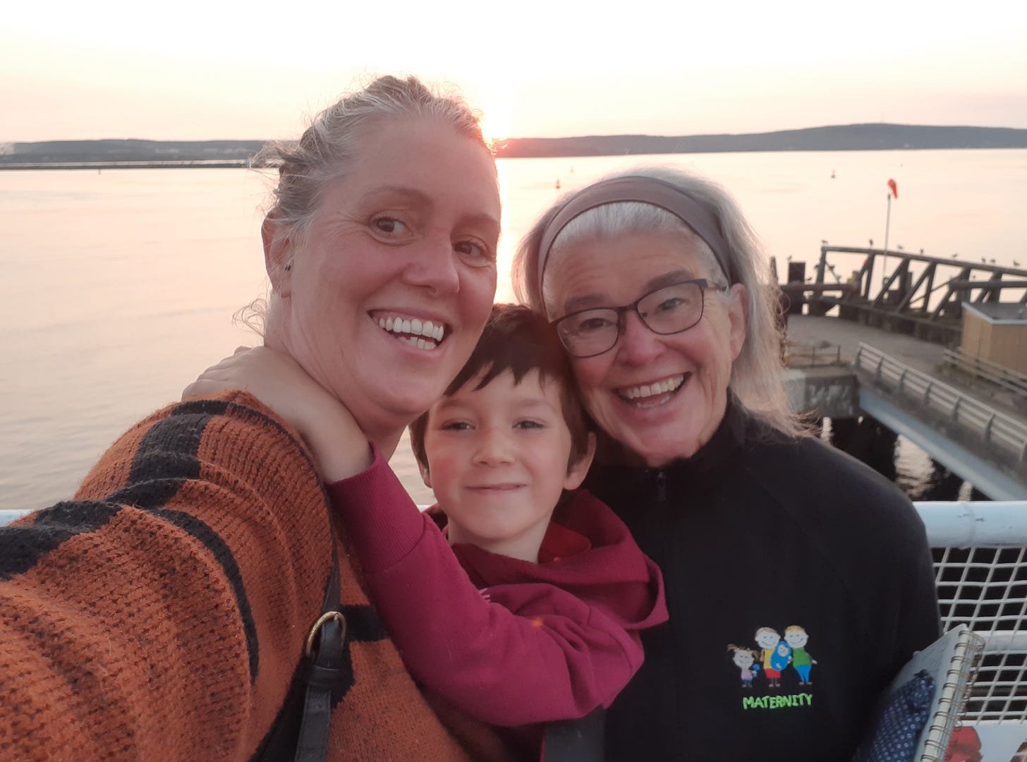 Jennifer with her mother and son