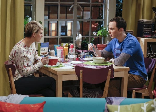 sheldon with penny big bang theory working intimacy experiement 2015