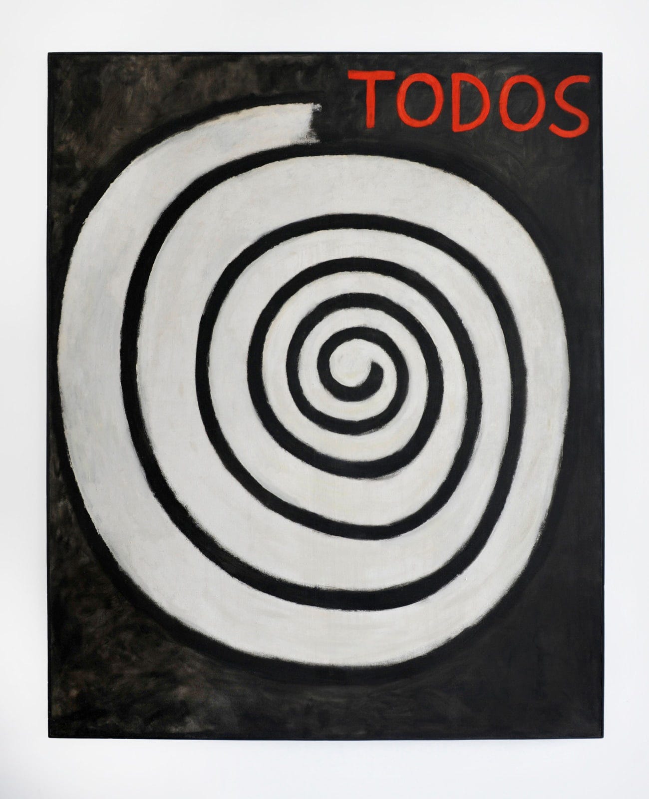 Mira Schendel, Untitled, (oil on canvas), 1964 [Galatea, São Paulo and Salvador. © Estate of Mira Schendel]