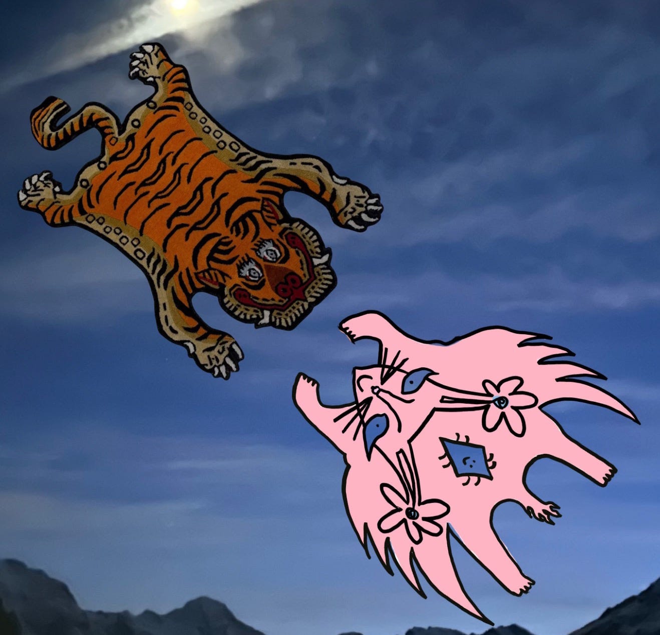 Tiger** and Lynx flying together
