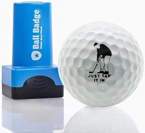HODL 21 Ball Badge - Golf Ball Stamp (The Happy Series), Self-Inking Golf Ball Stamper, Golf Ball Marker, Reusable Golf Ball Marking Tool to Identify Golf Balls - Reusable Ink Stamp