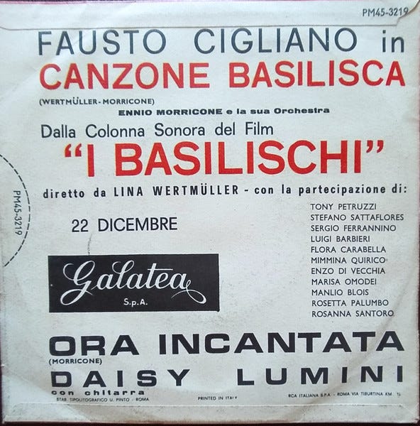 Canzone Basilisca / Ora Incantata , Secondary, 2 of 4
