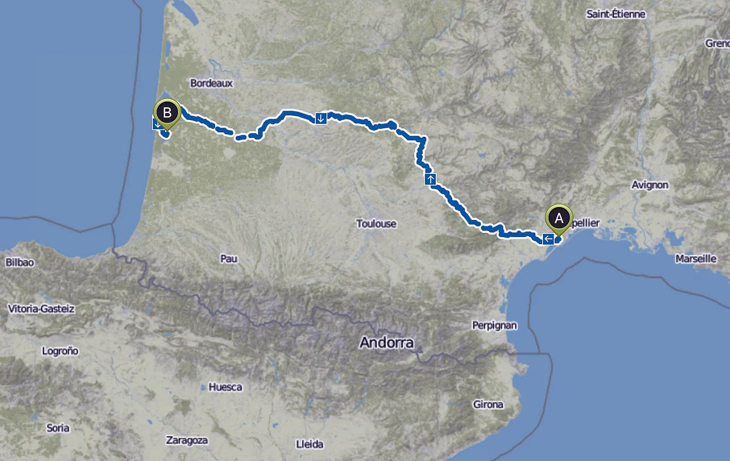 Bikepacking : Méditerranée-Atlantique Bikepacking : Méditerranée-Atlantique