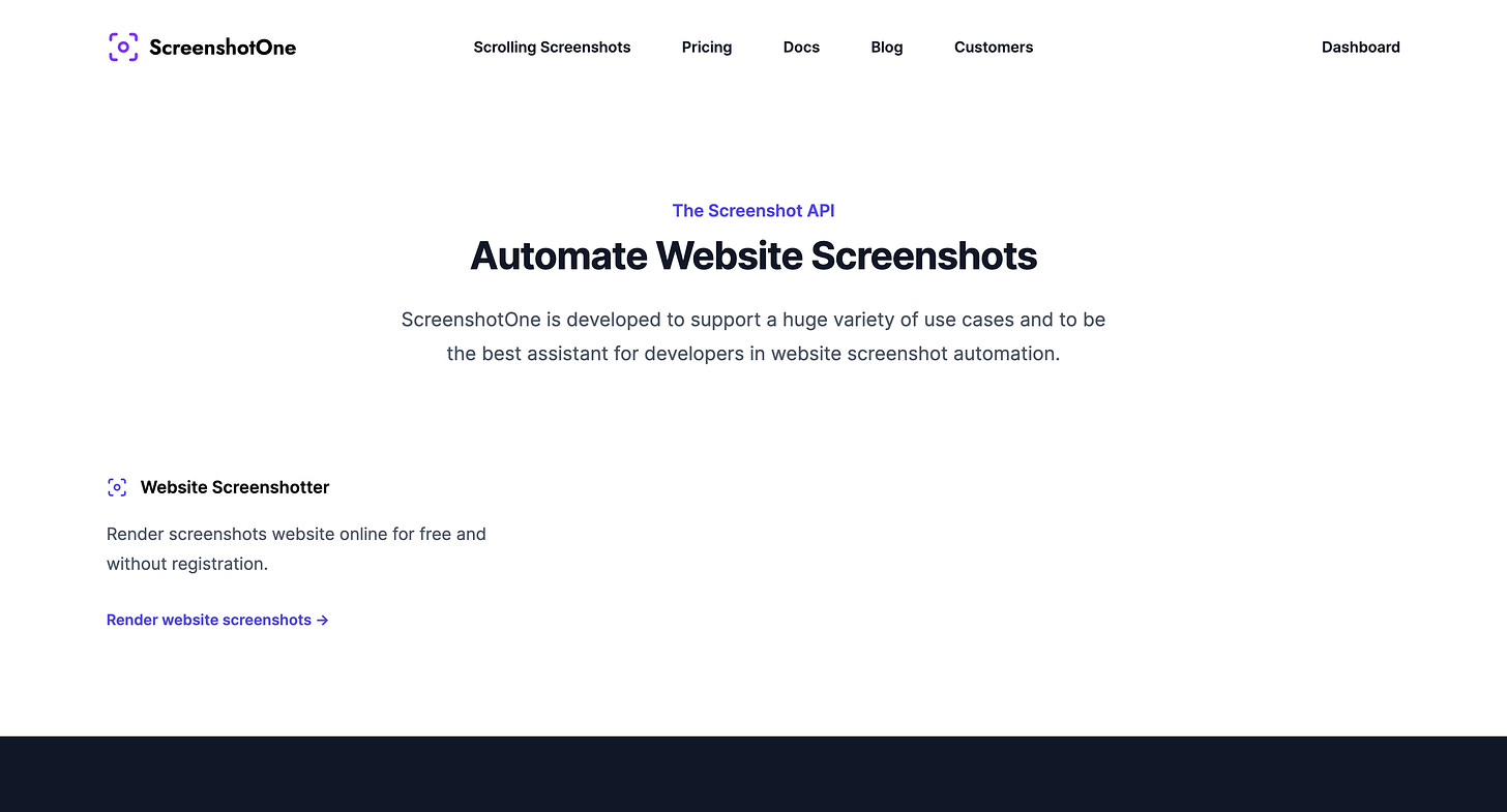 A Screenshot of the All Tools Page