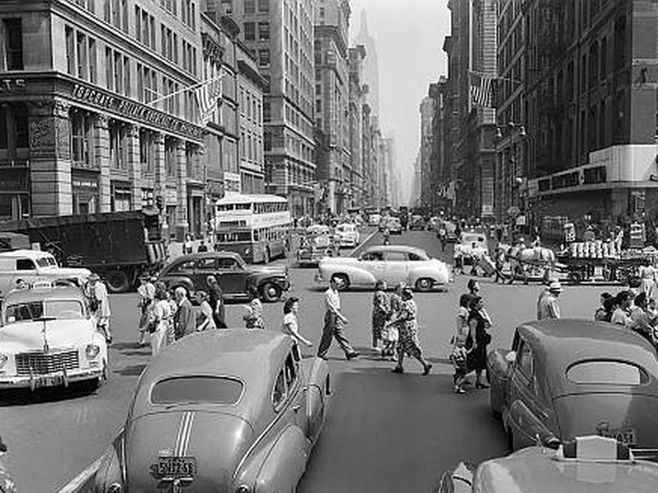 New york 1940-50 - Taringa! | Street scenes, New york street, City prints