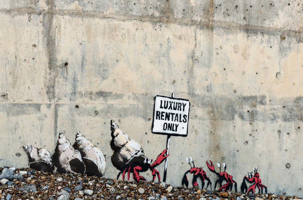 Banksy: Luxury Rentals Only