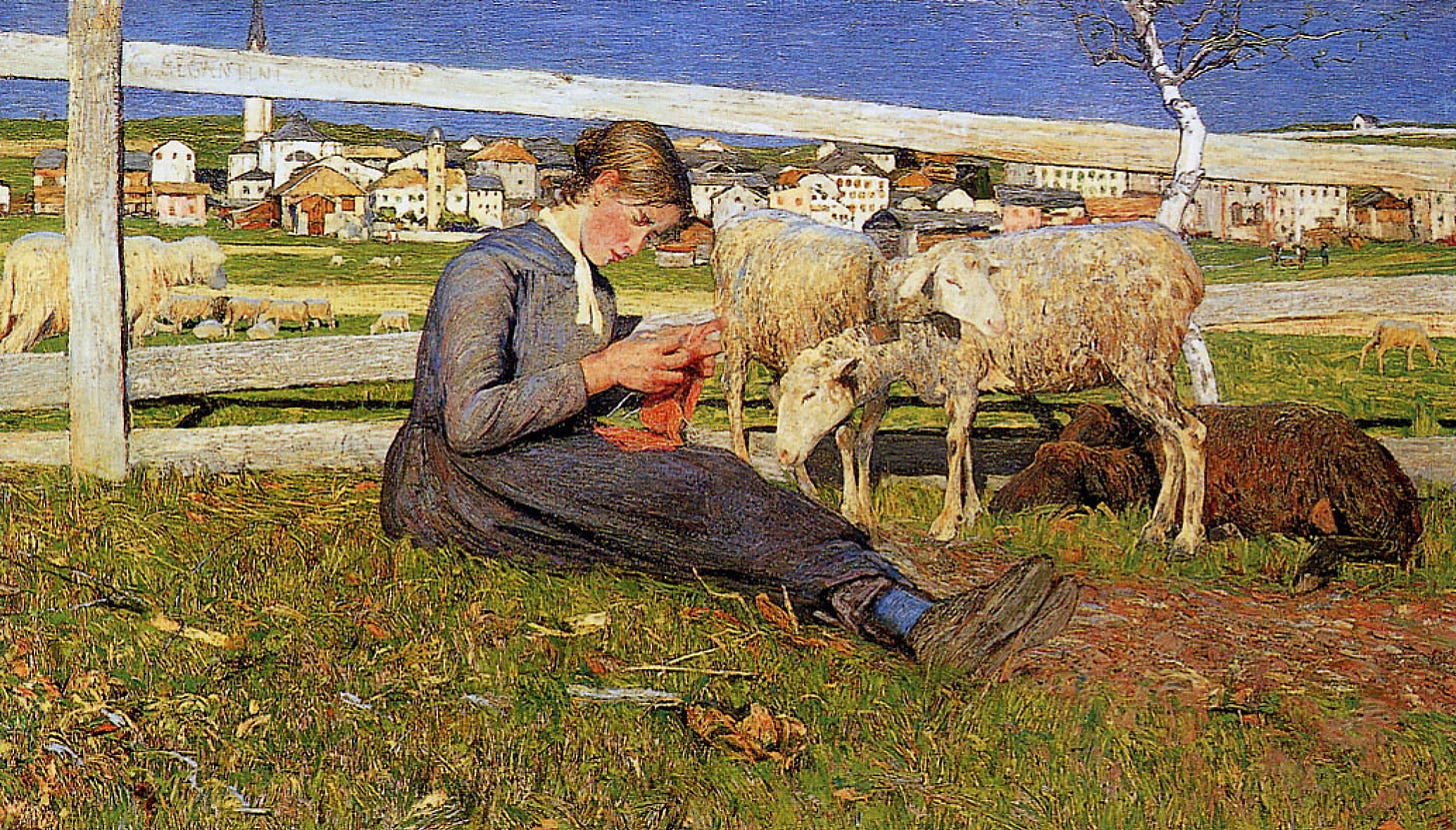 Knitter by Giovanni Segantini: History, Analysis & Facts | Arthive