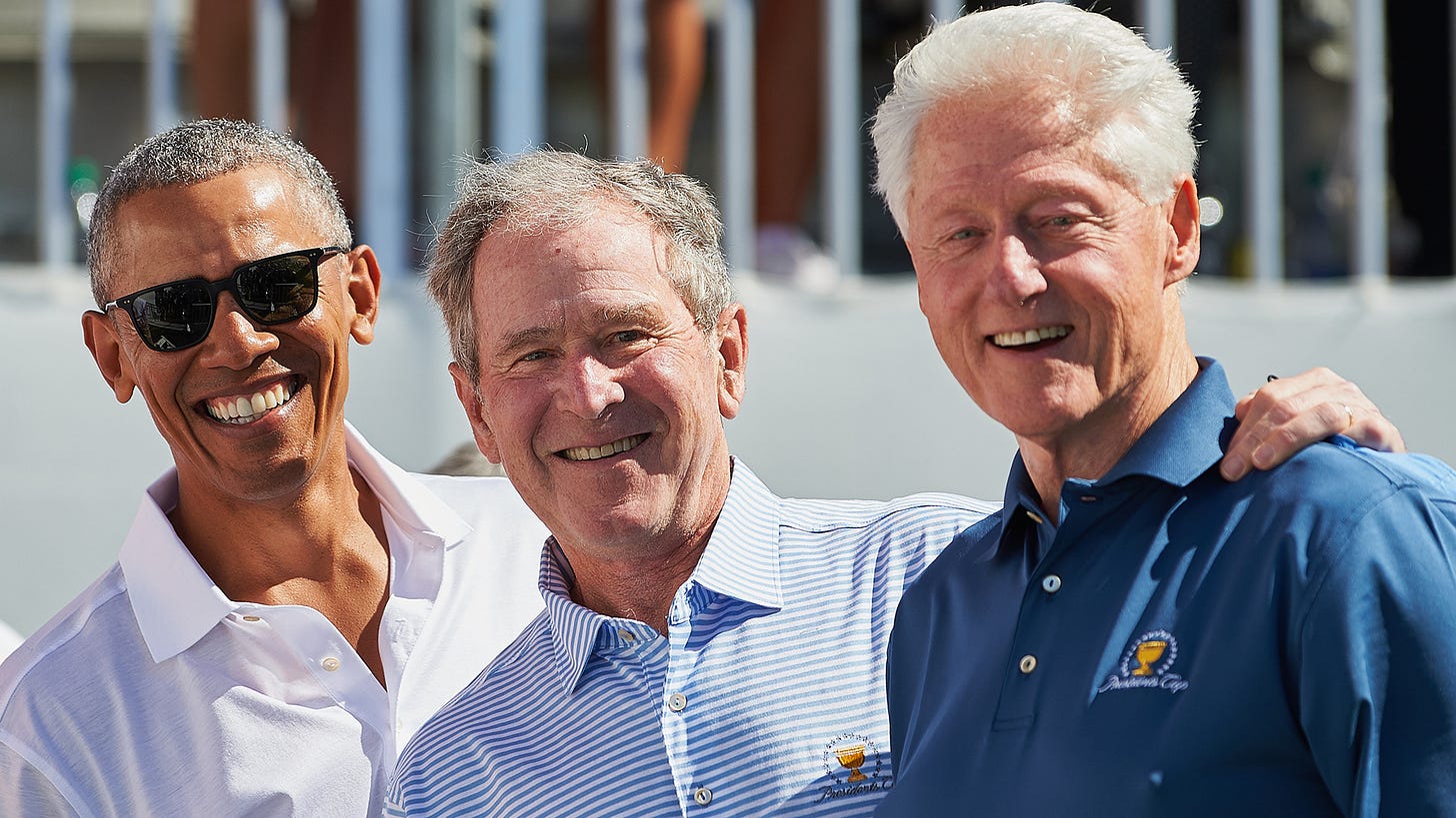 Obama, Bush and Clinton reunite for epic hangout at Presidents Cup - TODAY.com