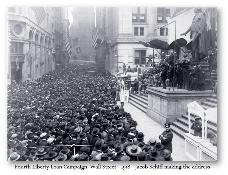 4th Liberty Bond Launch Wall Street 1918