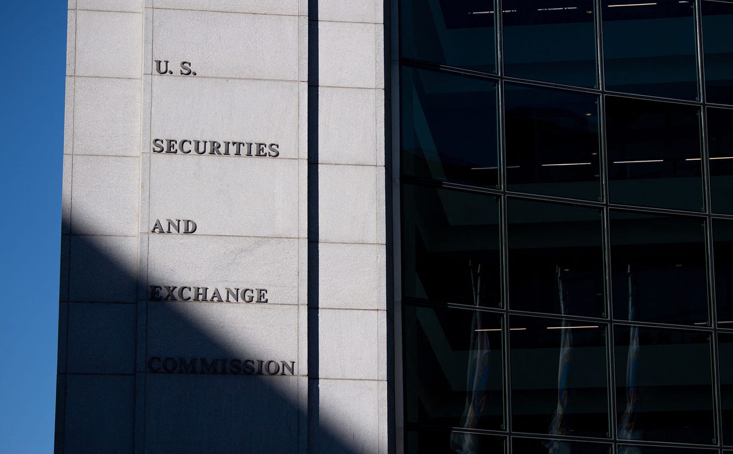 The headquarters of the US Securities and Exchange Commission (SEC) is seen in Washington, D.C., on Jan. 28, 2021. Credit: Saul Loeb/AFP via Getty Images