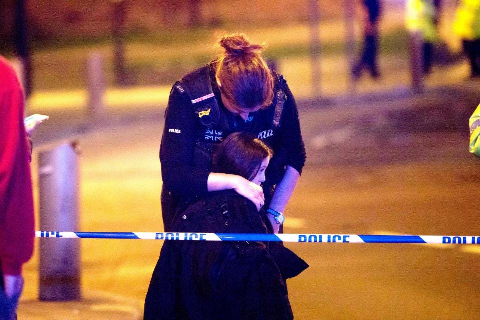 Little Millie Kiss wanted to thank the cop for helping her back to her dad after her mum was killed in the attack