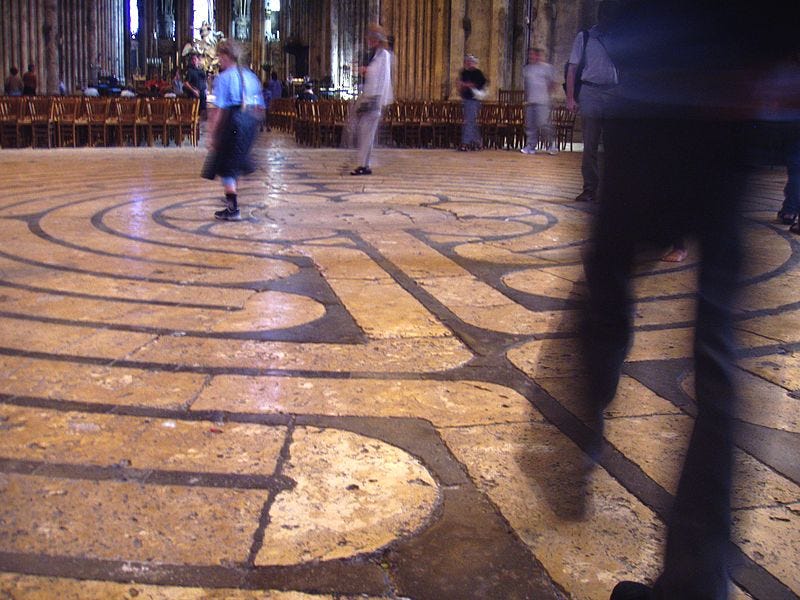 File:Labyrinth at Chartres Cathedral.JPG