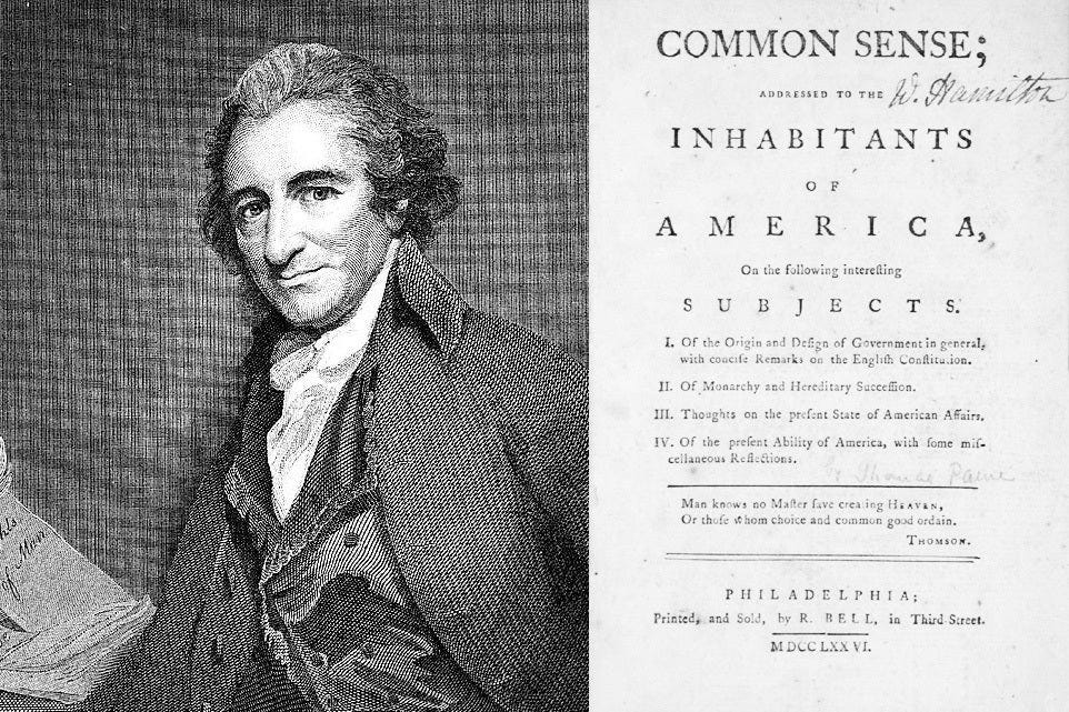 The Uncommon Sense of Thomas Paine
