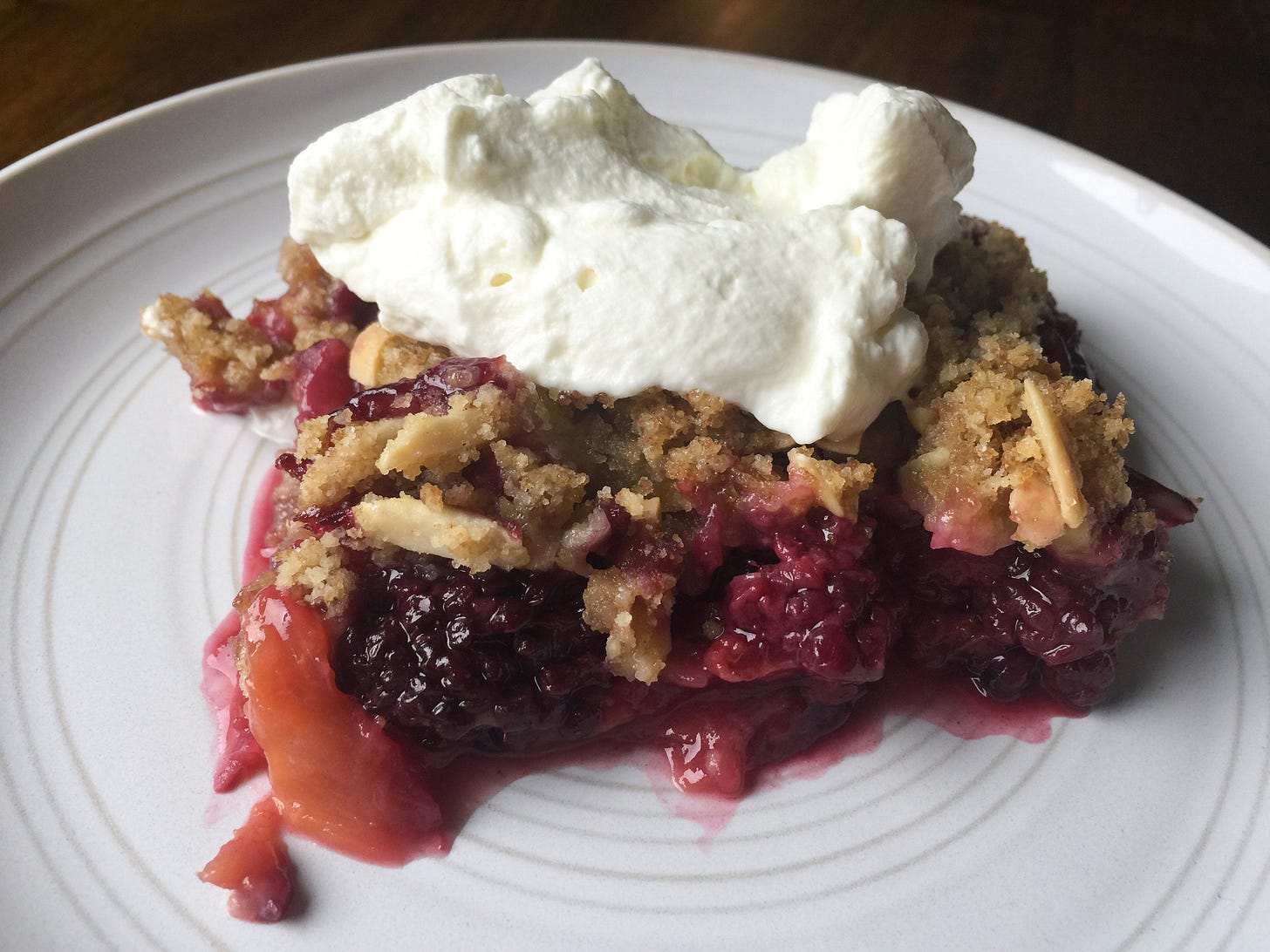 Berry and peach crisp recipe