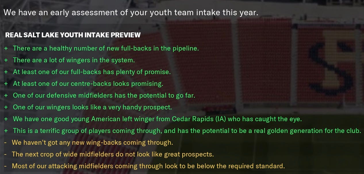 Football Manager 2021 Youth Intake Preview