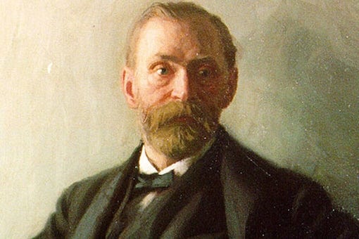 File photo of Swedish inventor and scholar Alfred Nobel.