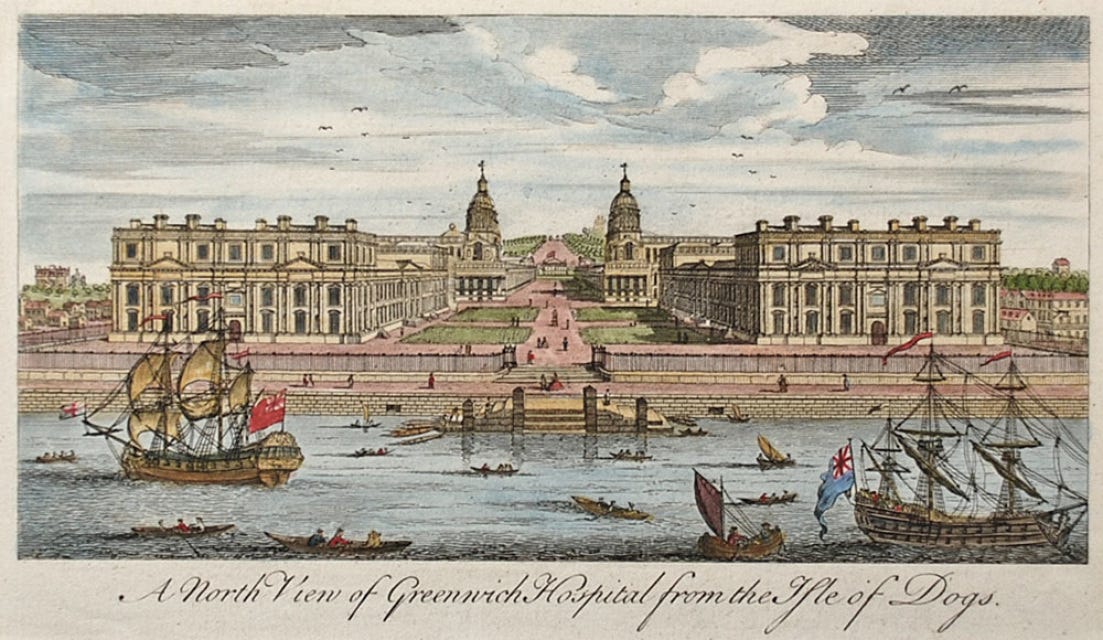 A North View of Greenwich from the Isle of Dogs, c.1760 - SOLD