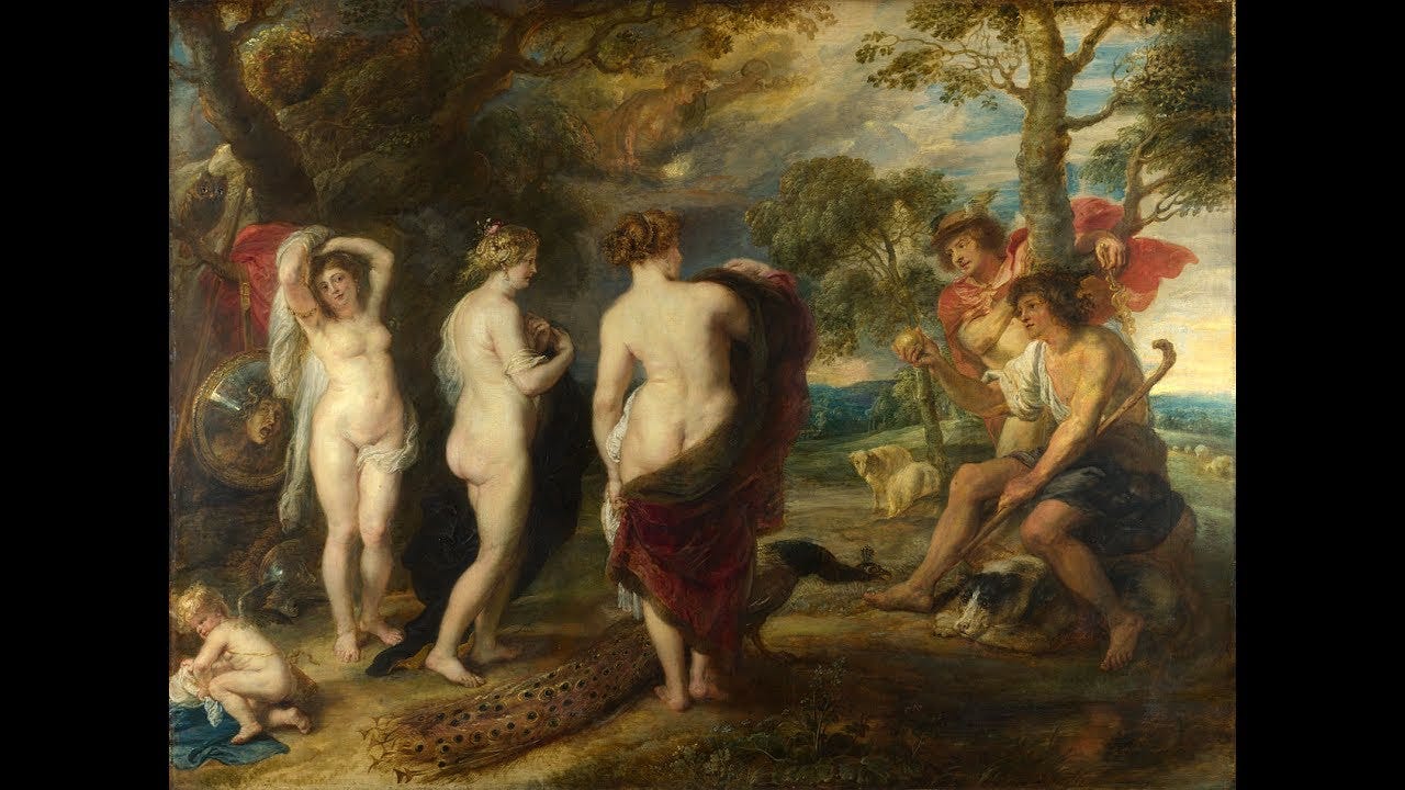 The Judgment of Paris" by Peter Paul Rubens – Joy of Museums Virtual Tours