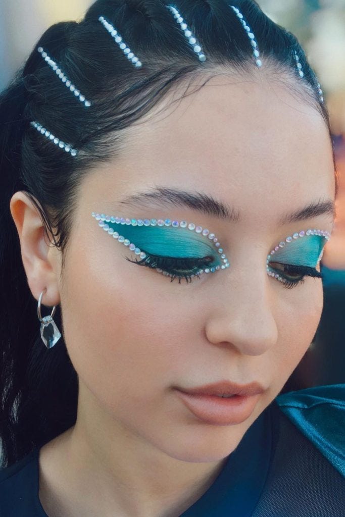 Add Face Crystals To Your 'Euphoria'-Inspired Makeup Routine