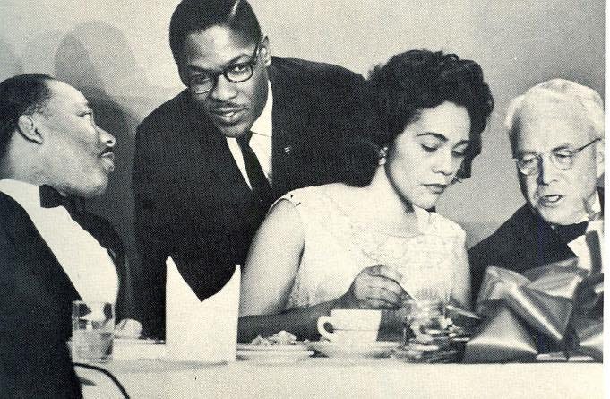 May be a black-and-white image of 4 people