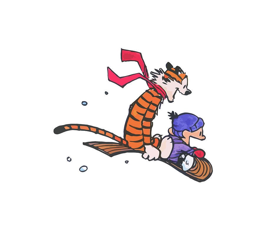 Calvin And Hobbes #1 by Grace A Waldo
