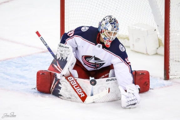 Elvis Merzlikins Columbus Blue Jackets