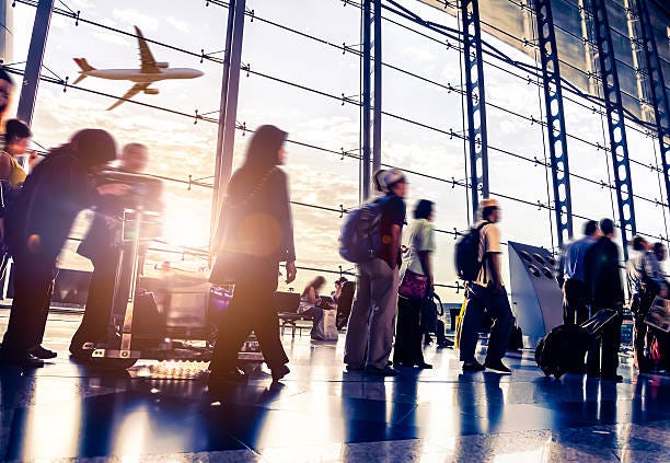 254,600+ People At Airport Stock Photos, Pictures & Royalty-Free Images -  iStock | Business people at airport, People at airport with masks, Crowd of  people at airport