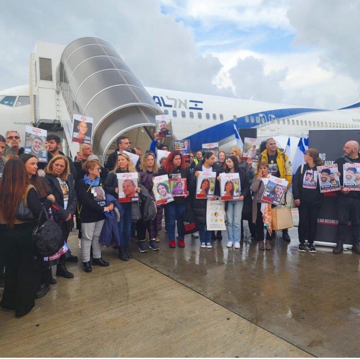 Israel ישראל 🇮🇱 on X: "Over 100 family members of the 134 Israeli  hostages being held captive in Gaza are on the way to The Hague to file a  war crimes claim