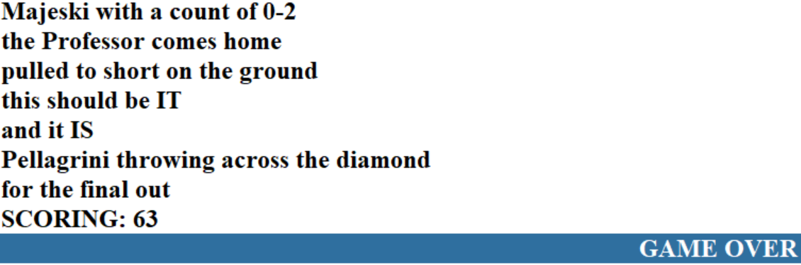 Diamond Mind Baseball Play By Play