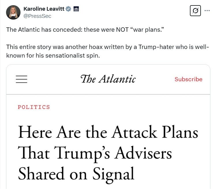 Trump's 4-D Chess Masterstroke: the Signal Snafu forces Europe to pay up while exposing Dem hypocrisy. America wins, Fake News melts down.