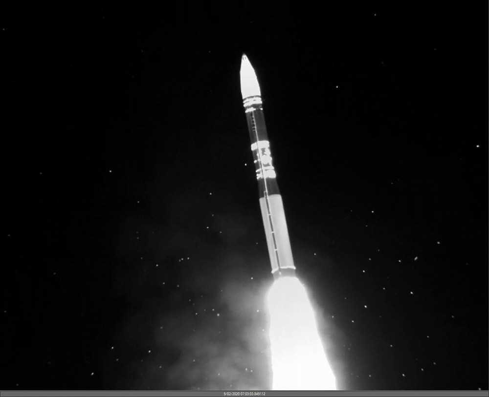 Unarmed Minuteman III ICBM launch