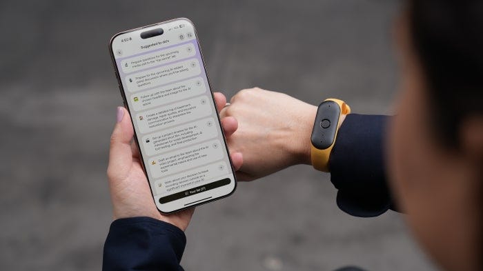 The Bee automatically adds action items from your conversations to a to-do list.