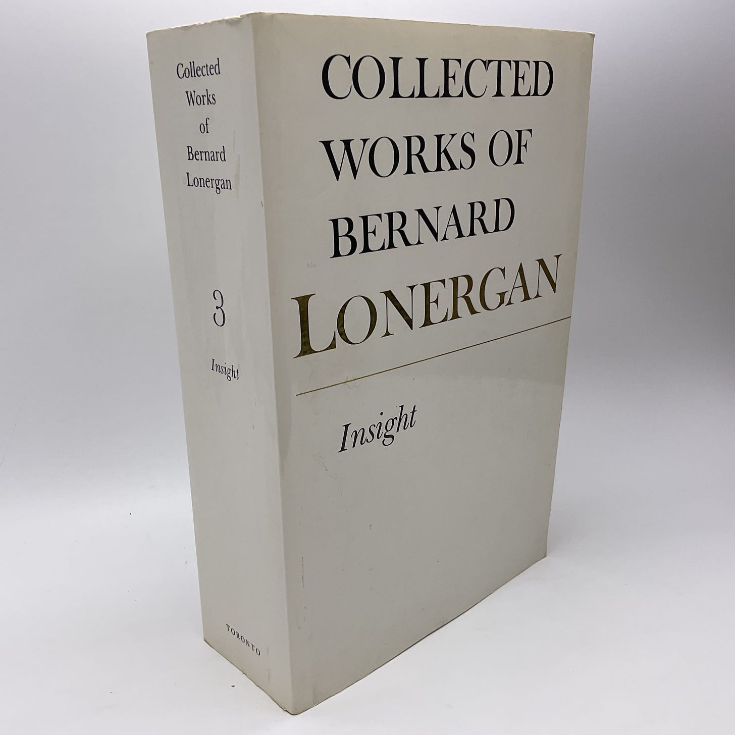 BIBLIO | Insight, Volume 3 by Bernard Lonergan; Frederick Crowe S. J.  (Editor); Robert Doran S. J. (Editor) | Paperback | April 6, 1992 |  University of Toronto Press | 9780802034557