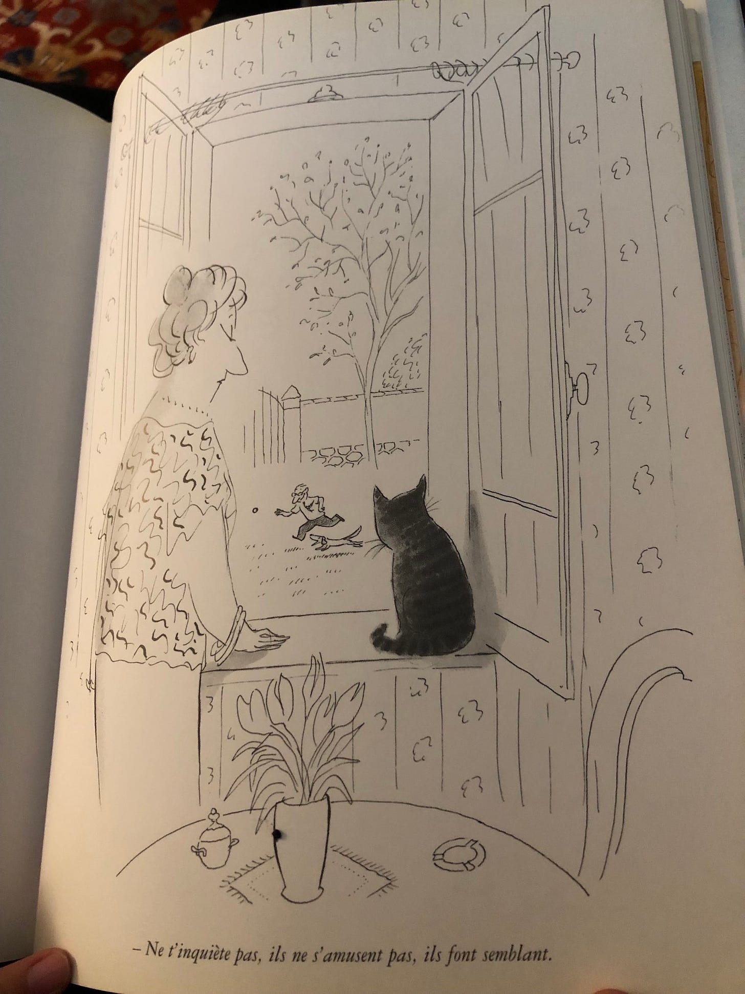 Claire Planchard on X: "Of cats and dogs #Sempé for ever 🐈‍⬛🐕  https://t.co/hRwmhZ2G5m" / X