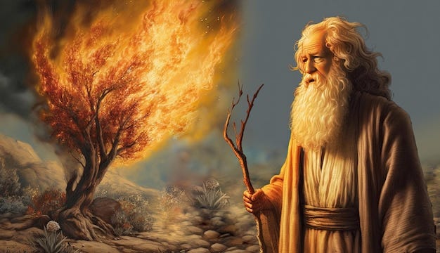 Moses Burning Bush Images - Free Download on Freepik