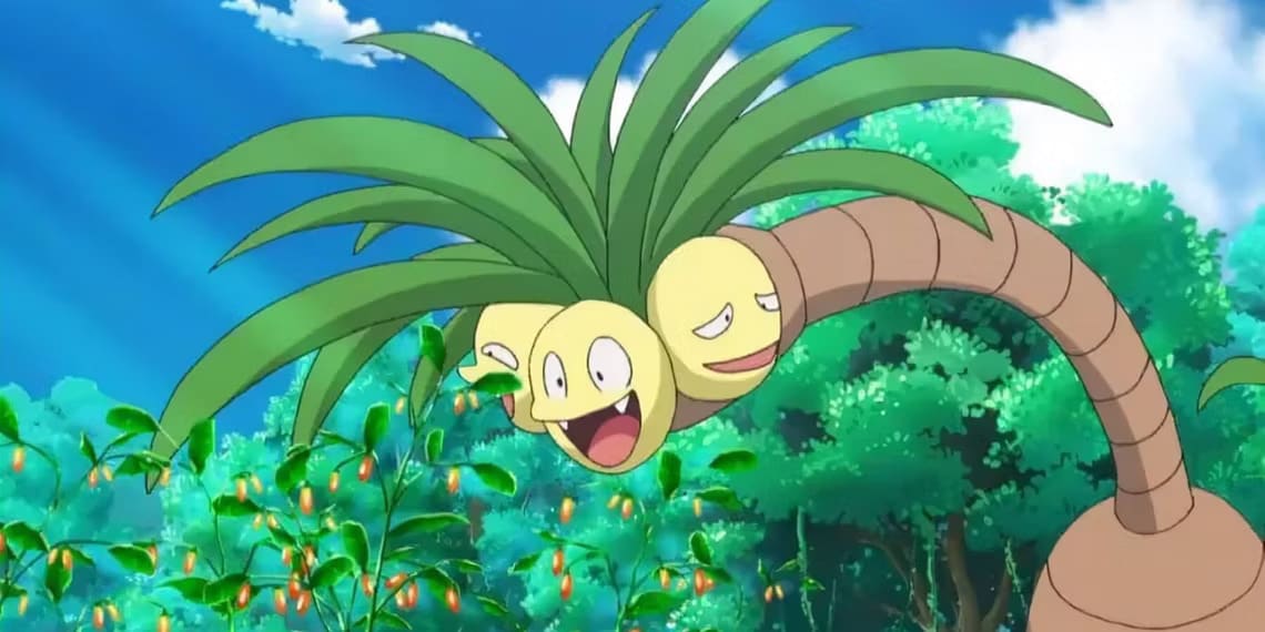 Alolan Exeggutor from the Pokémon anime