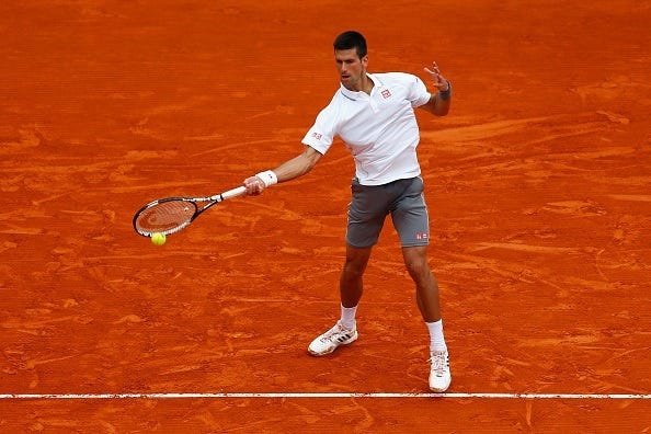 novak djokovic taking on tomas berdych 2015 monte carlo masters