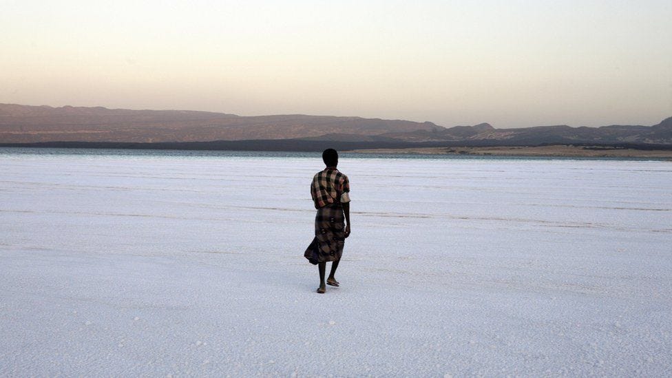 Lake Assal in Djibouti