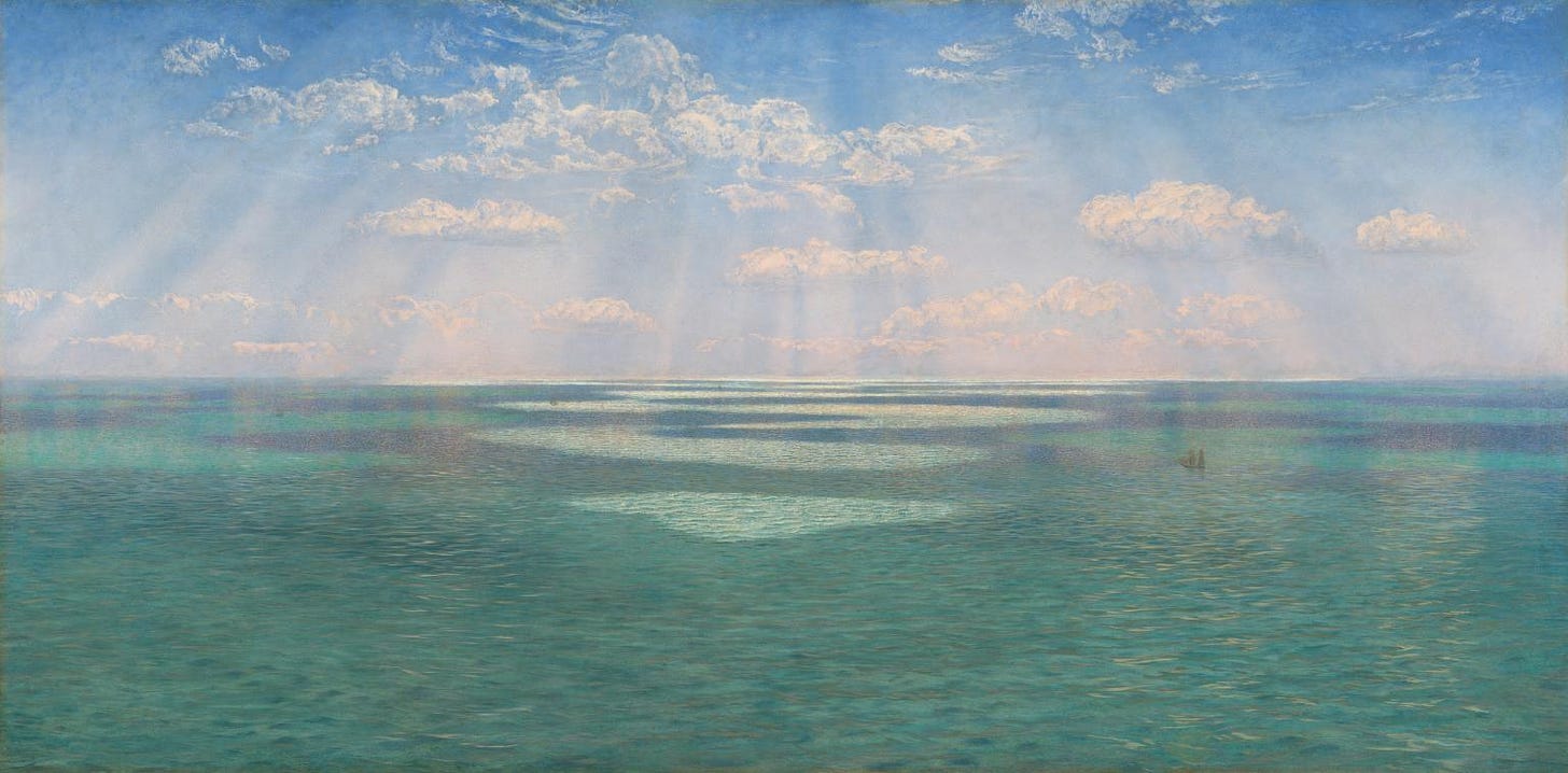a painting of the British channel
